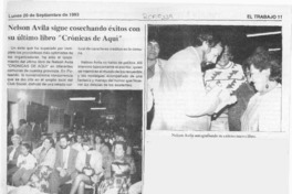 Nelson Avila sigue cosechando éxitos con su último libro "Crónicas de aquí"