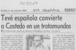 Tevé española convierte a Castedo en un trotamundos