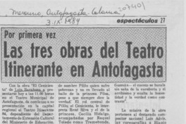 Las Tres obras del Teatro Itinerante en Antofagsta