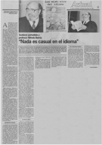 "Nada es casual en el idioma"