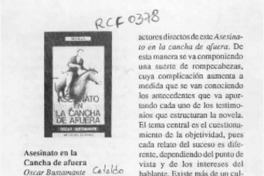 Asesinato en la cancha de afuera  [artículo] Diego Muñoz Valenzuela.