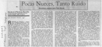 Pocas nueces, tanto ruido  [artículo] Antonio Avaria.