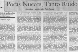 Pocas nueces, tanto ruido  [artículo] Antonio Avaria.