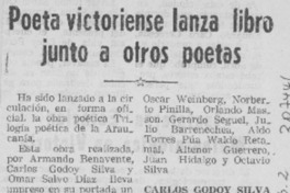 Poeta victoriano lanza libro junto a otros poetas