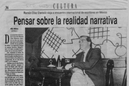 Pensar sobre la realidad narrativa  [artículo] Willy Nikiforos.