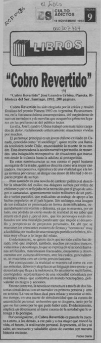 "Cobro revertido"  [artículo] Pablo Denis.