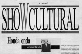 Honda onda  [artículo] Antonio Skarmeta.