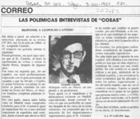 Responde a Leopoldo Castedo