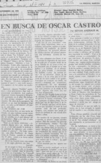 En busca de Óscar Castro