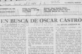 En busca de Óscar Castro