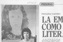 La emoción como literatura