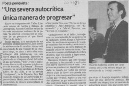 "Una Severa autocrítica, única manera de progresar"