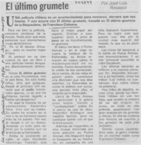 "El último grumete"
