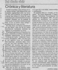 Crónica y literatura