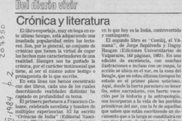 Crónica y literatura