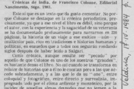 "Crónicas de India"