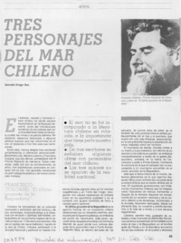 Tres personajes del mar chileno