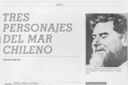 Tres personajes del mar chileno