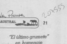 "El último grumete" en homenaje al mes del mar