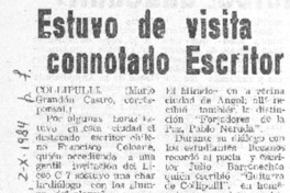 Estuvo de visita connotado escritor