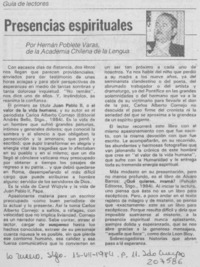 Presencias espirituales