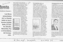 Reseña  [artículo] Guillermo Chandía C.