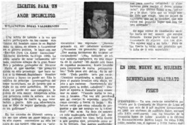 Escritos para un amor inconcluso