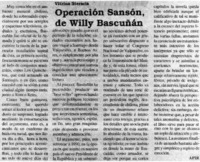 Operación Sansón, de Willy Bascuñán
