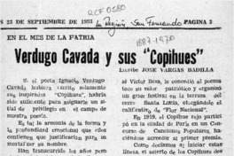 Verdugo Cavada y sus "Copihues"  [artículo] José Vargas Badilla.