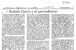Rubén Darío y el periodismo  [artículo] Lautaro Robles.