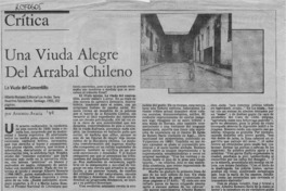 Una viuda alegre del arrabal chileno  [artículo] Antonio Avaria.