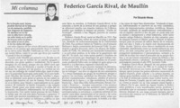 Federico García Rival, de Maullín  [artículo] Eduardo Nievas.
