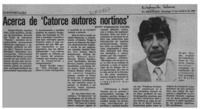Acerca de "Catorce autores nortinos"  [artículo] Ketty Farandato Politis.