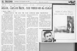 Adiós, Carlos Marx, nos vemos en el cielo  [artículo] Ency Hernández Caballero.