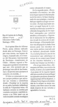 En el centro de la duda  [artículo] Horacio Eloy.