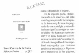 En el centro de la duda  [artículo] Horacio Eloy.