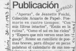 Publicación  [artículo].