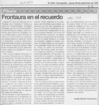 Frontaura en el recuerdo  [artículo] Sergio Ramón Fuentealba.