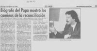 Biógrafo del Papa mostró los caminos de la reconciliación