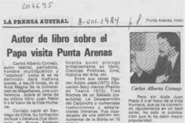 Autor de libro sobre el Papa visita Punta Arenas