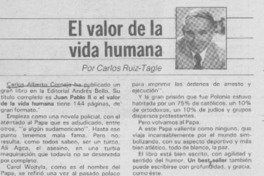 "El valor de la vida humana"
