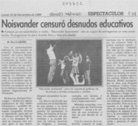 Noisvander censuró desnudos educativos