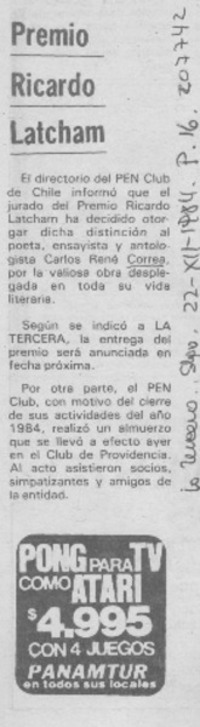 Premio Ricardo Latchman