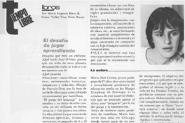 El desafío de jugar aprendiendo