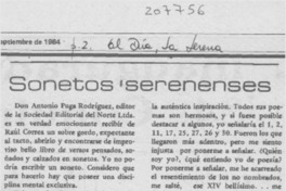 "Sonetos serenenses"