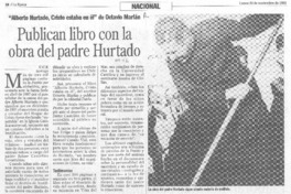 Publican libro con la obra del padre Hurtado