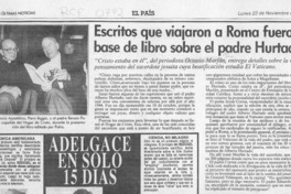 Escritos que viajaron a Roma fueron base de libro sobre el padre Hurtado  [artículo]
