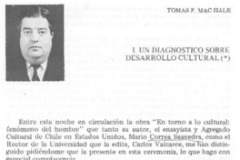 Un diagnóstico sobre desarrollo cultural