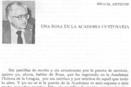 Una Rosa en la Academia centenaria
