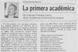La primera académica